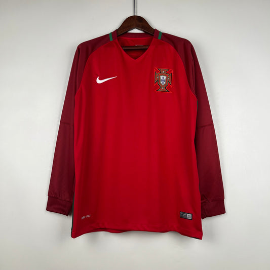 Portugal 2016 Long Sleeve Home Jersey