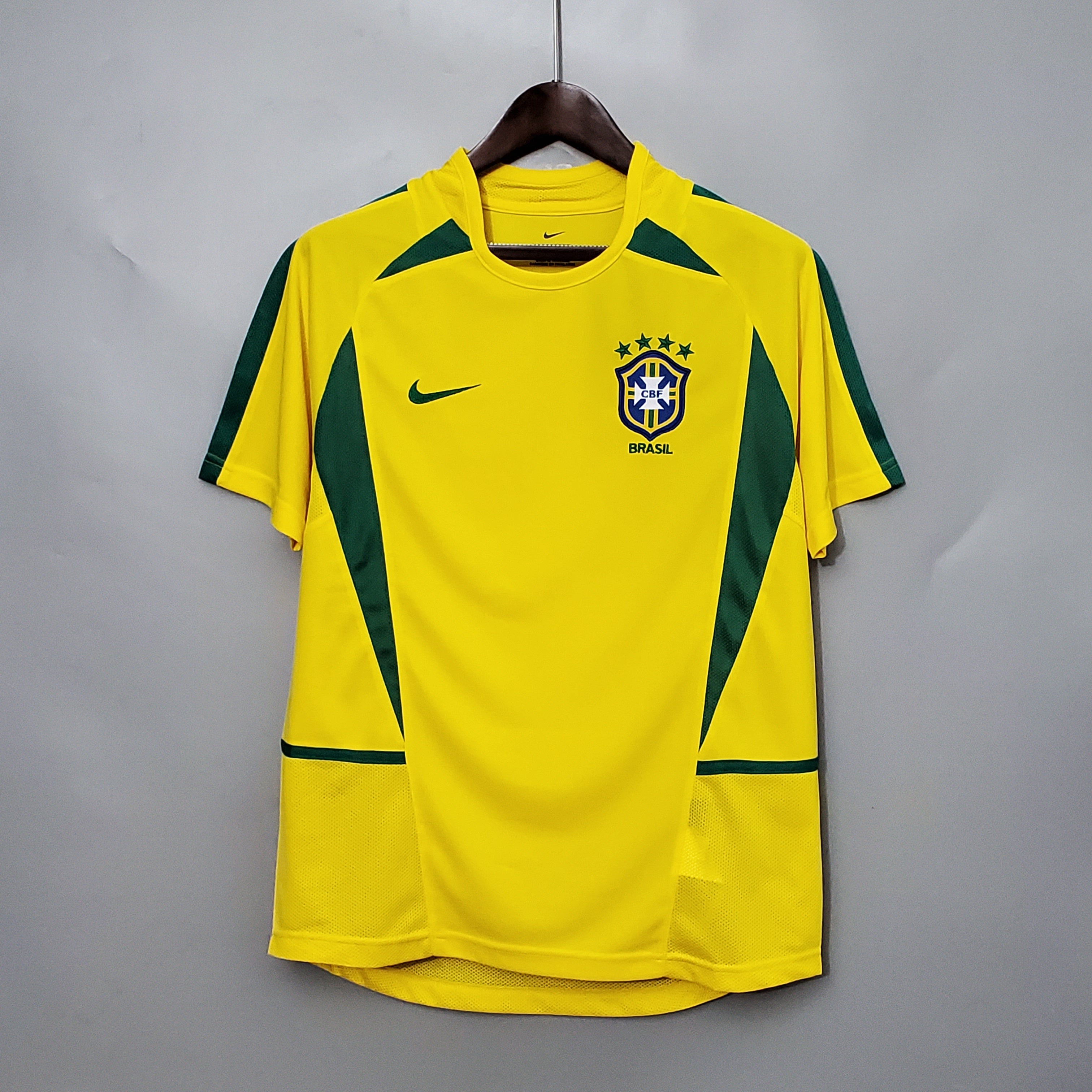 Superb Brazil retro soccer Jersey World Cup 2002