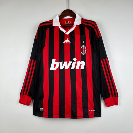 AC Milan 2009/10 Long Sleeve Home Jersey