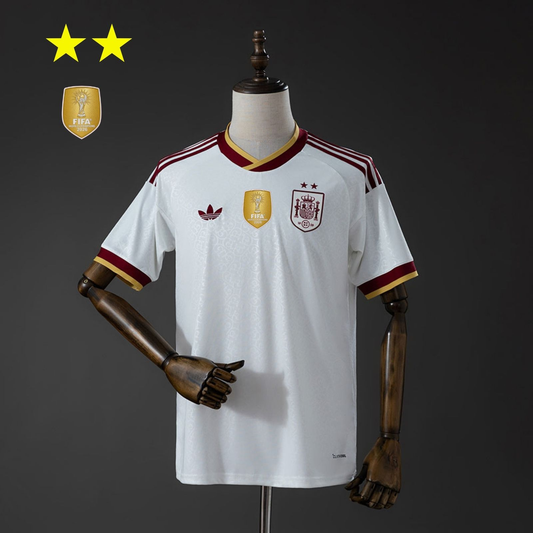Spain 2026 Away Jersey - World Champions (2 Stars + WC Patch)