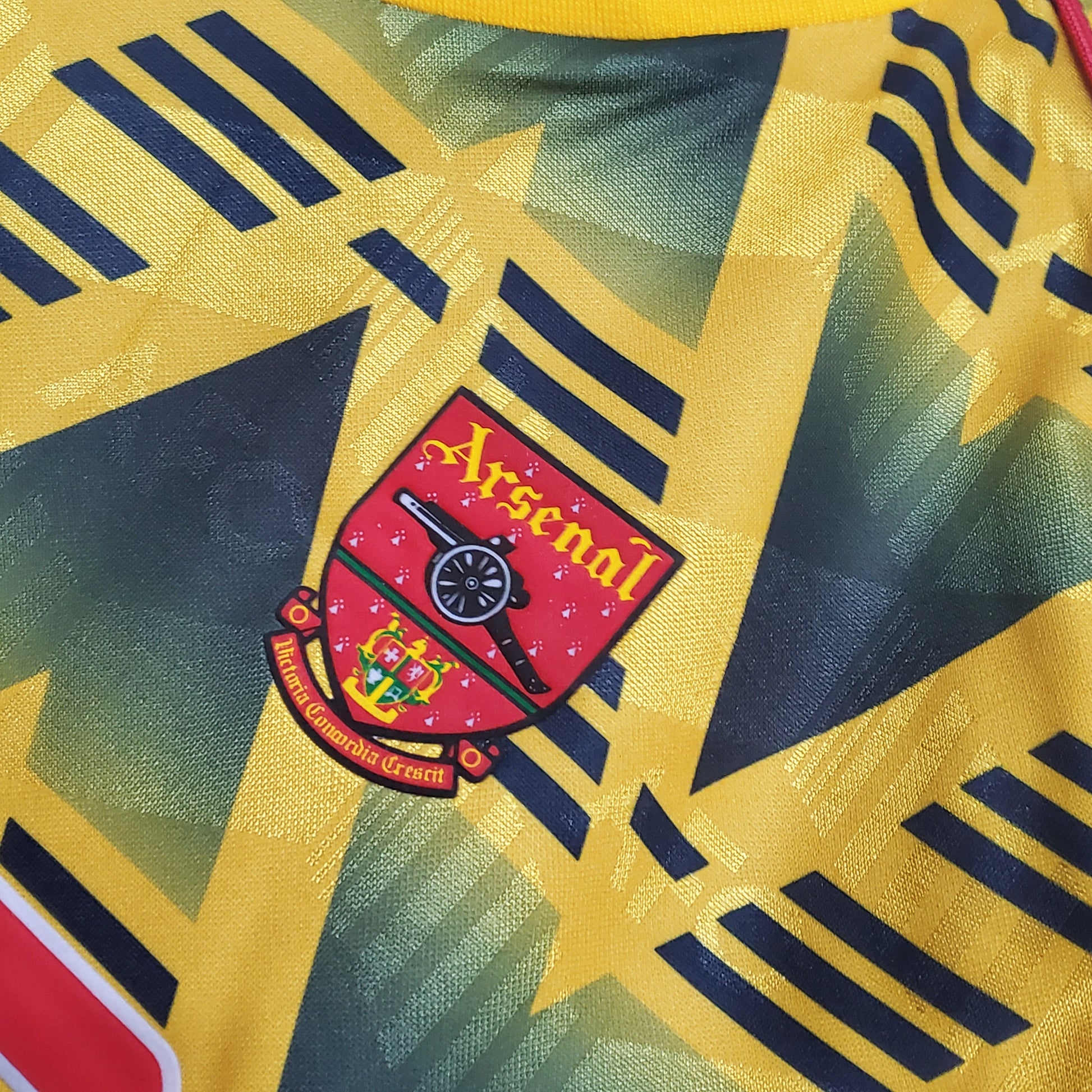 Arsenal 1991/1993 Retro Bruised Banana Away Yellow Soccer Jersey - My Retro  Jersey
